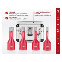 Sada vyrezávačů DCB11S2, 6-8-10-12 mm, M14, diamant,