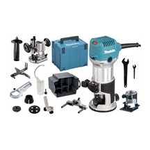 Frézka kombinovaná s příslušenstvím 700W , Makita RT0702CX2J
