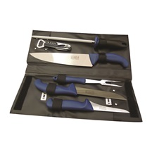 Souprava pro kuchaře modrá rukojeť