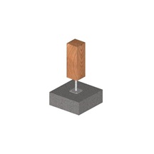 Patka pilíře        14-01 250mm /závit M24/ Zn