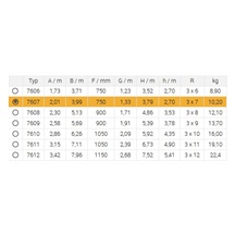 Žebřík trojdílný univerzální 7607 AL 399cm/HOBBY/3x7 příček