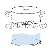 Cedník nerez ANETT napařovací pr. 24 cm