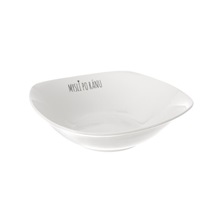 Miska porc. Mysli po ránu hranatá 18,5x18,5 cm CZ