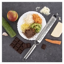 Struhadlo nerez ploché jemné s rukojetí