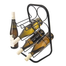 Stojan na víno uhl. ocel RADKA 6 pozic