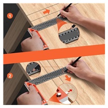 Úhelník truhlářský 400mm víceúčelový 14417