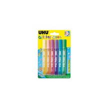 UHU Glitter Glue 6 x 10 ml Shiny
