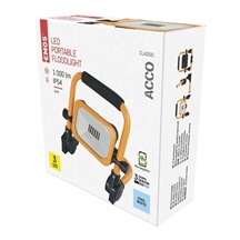 Reflektor LED, ACCO nabíjecí přenosný, 10W, žlutý, studená bílá