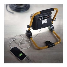 Reflektor LED, ACCO nabíjecí přenosný, 10W, žlutý, studená bílá