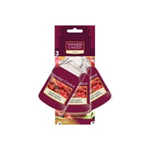 Vůně do auta YC.BLACK CHERRY - SADA (3 KS) PAPÍROVÝCH AUTO VISAČEK