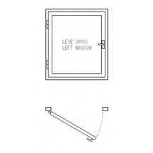 Závěs okenní     60 L Sur TKZ-Polná