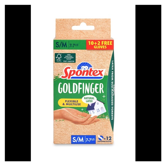 Spontex Godfinger jednorázové rukavice 12ks (M/L)