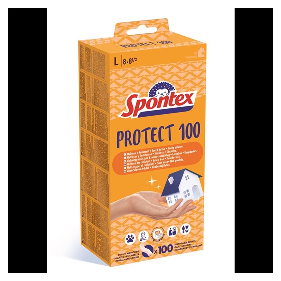 Spontex Protect jednorázové rukavice vel. L, 100 ks