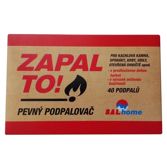 Podpalovač BALhome Zapal To, pevný podpalovač, 40 podpalů