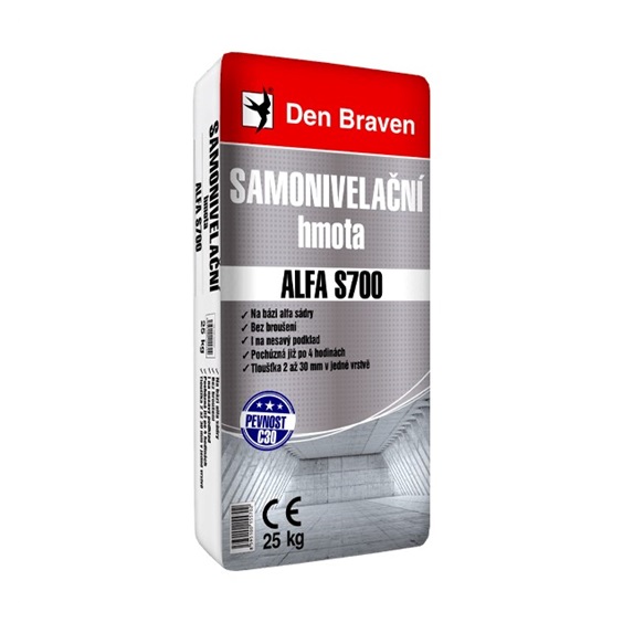 Hmota samonivelační  ALFA S700- 2-30mm 25kg*