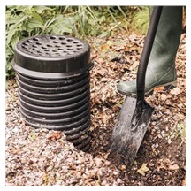 Rýč Ergonomic PRO drenážní, černý