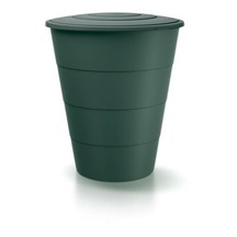 Sud na dešťovou vodu SMOOTH tm. zelený 210l