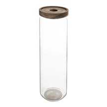 Dóza borosil. sklo/akácie 1,5 l kulatá