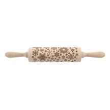 Váleček dřevo Dekor d. 20/38 cm VLOČKA puntík