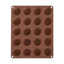 Forma silikon muffiny malé 20 hnědá