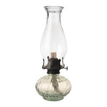 Lampa petrolejová sklo/kov