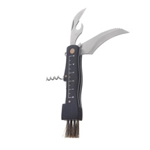 Nůž houbařský+štětec, otvíráky 6 cm