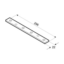 Spojka úzká 296x22x2,0 mm