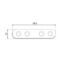 Spojka úzká 36,5x13x2,0 mm (balení 4 ks.)