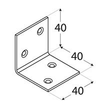 úhelník široký 40x40x40x1,5 mm