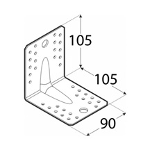 úhelník s prolisem 105x105x90x1,5 mm