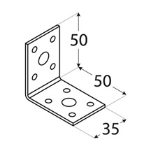 úhelník spojovací 50x50x35x2,5 mm