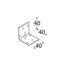 úhelník montážní s prolisem 40x40x40x1,5 mm