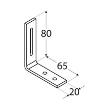 úhelník stavitelný 60x80x20x3,0 mm