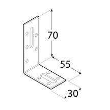 úhelník stavitelný 70x55x30x2,0 mm