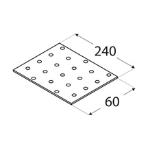 destička perforovaná 240x60x2,0 mm