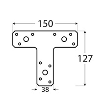 spojka typu "T" 150x125x35x2,5 mm