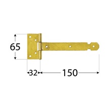Závěs brankový 150x25x1,5mm