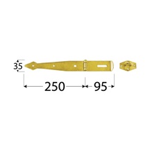 Závěs zamykací brankový pásový 250x2,5 mm