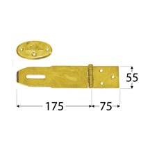 Závěs zamykací krytý 250x55x2,0 mm