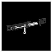 Zástrč s kulatým jezdcem úzká 70x10 mm černá