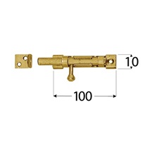 Zástrč s kulatým jezdcem úzká 100x10 mm