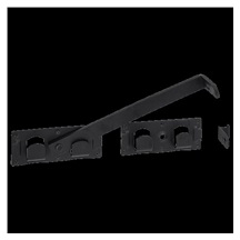 Závora branová 440x70x180 mm černá