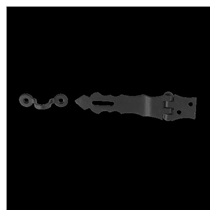 Ozdobný závěs se zámkem C 100x30x2,0 černý