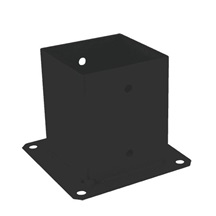 Patka sloupku  C 101x150x2,0 černá