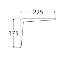 konzole stavební hnědá  175x225