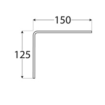konzole 125x150 černá
