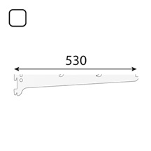 konzola jednoduchá BI 530x70 Integri bílá