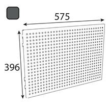 Deska perforovaná velká SZ 576x396,6 Integri antracit