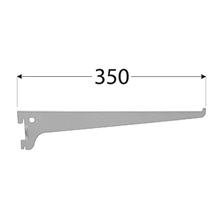 systémová konzola jednoduchá 350 mm šedá