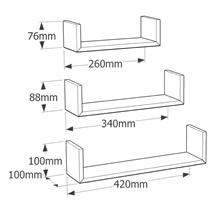Sada polic ŠEDÁ (Type U)
